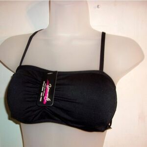 Youmita one size racerback black caged bralette NWT